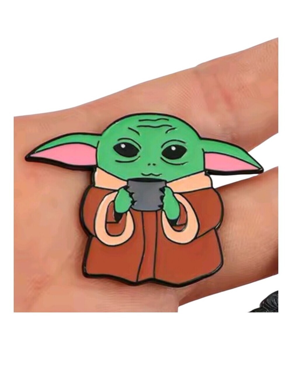 Star Wars Green and Brown Grogu Enamel Pin